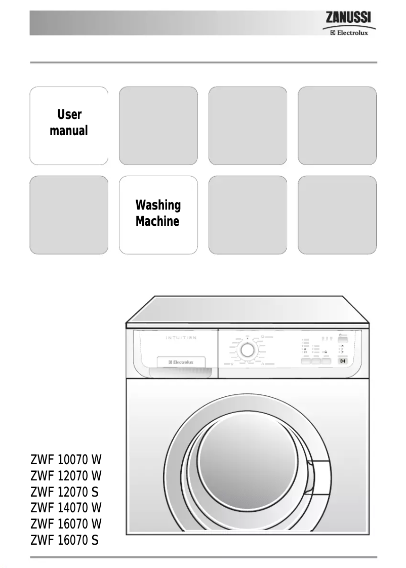 Página 1 del manual Manual de usuario Zanussi-Electrolux ZWF 16070 S