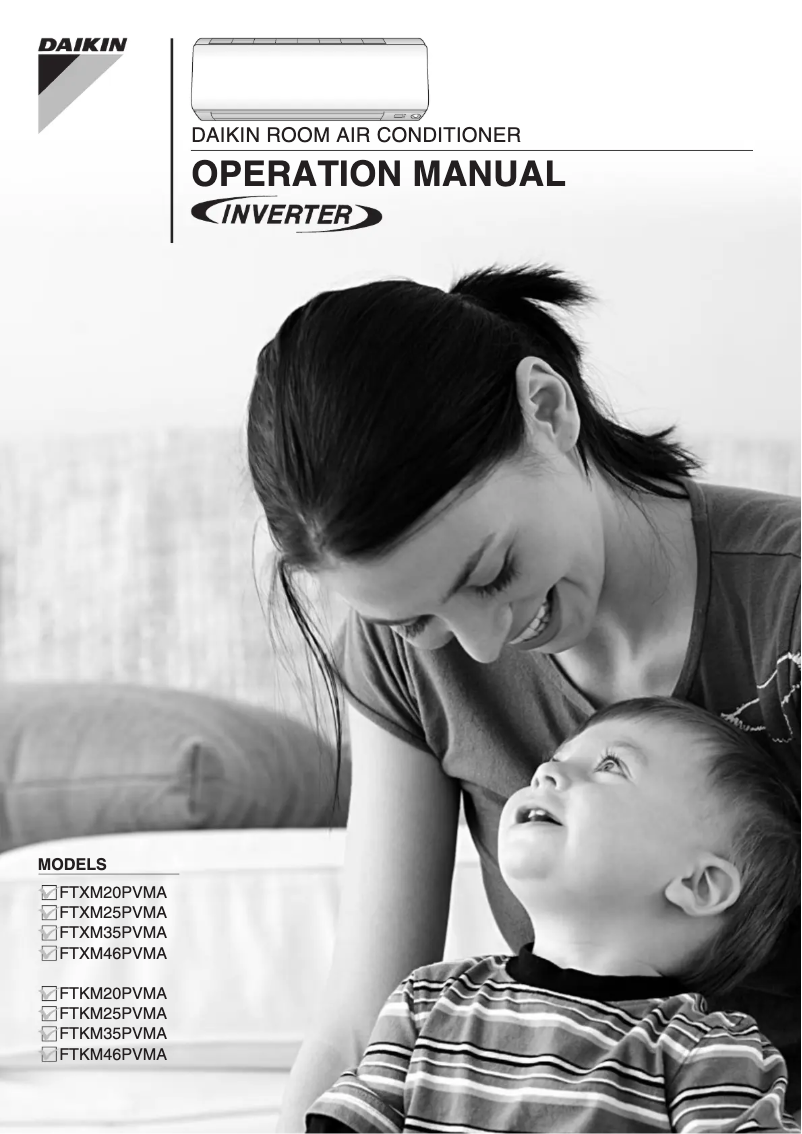 Image de la première page du manuel de l'appareil FTXM25PVMA