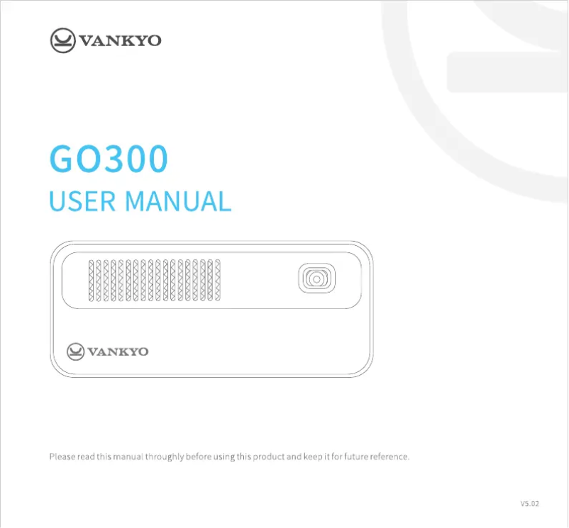 Page 1 de la notice Manuel utilisateur Vankyo GO300