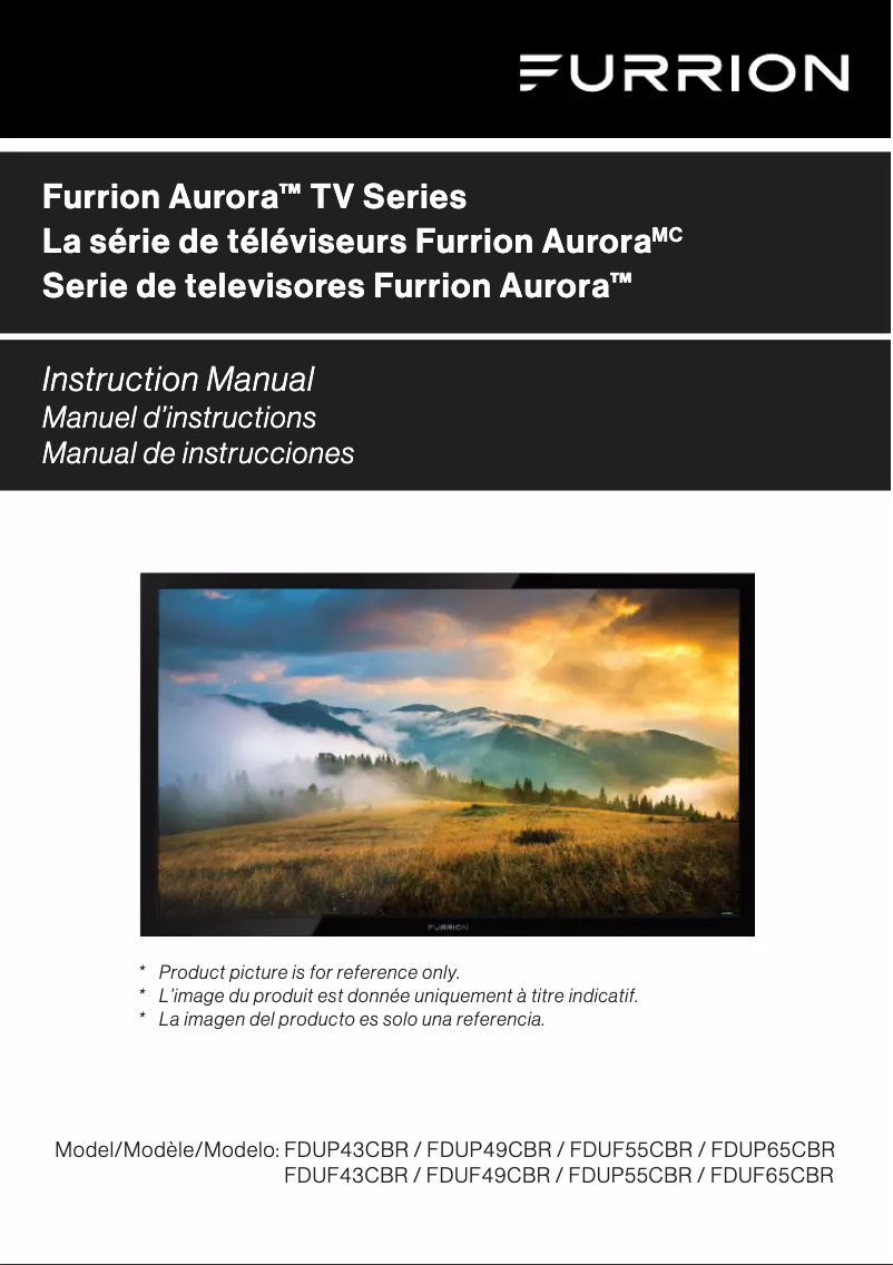 Page 1 de la notice Manuel utilisateur Furrion FDUP43CBS