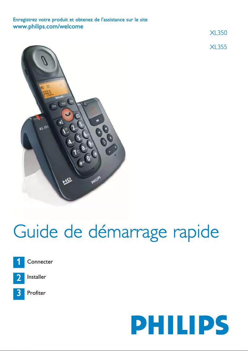 Image de la première page du manuel de l'appareil XL350