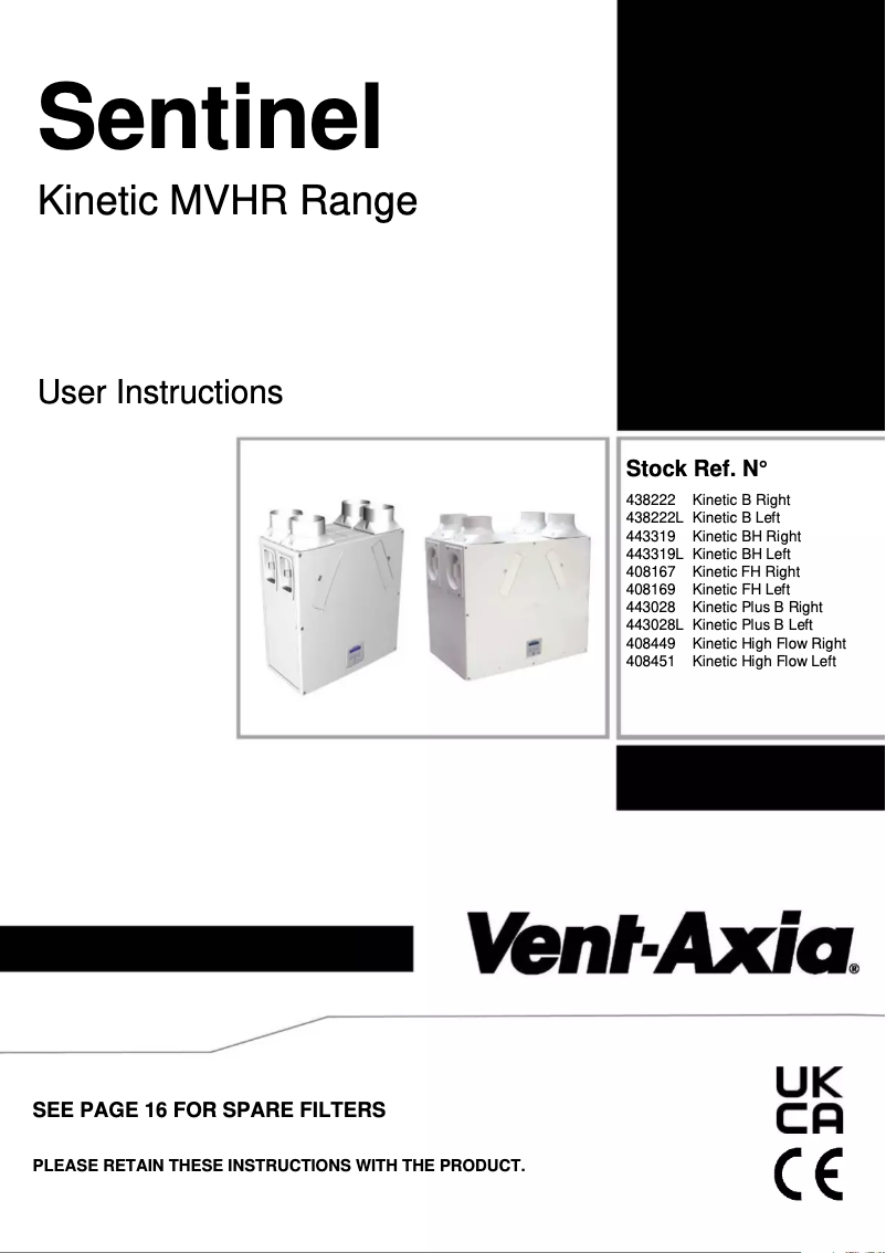 Imagen de la primera página del manual del dispositivo Sentinel Kinetic B