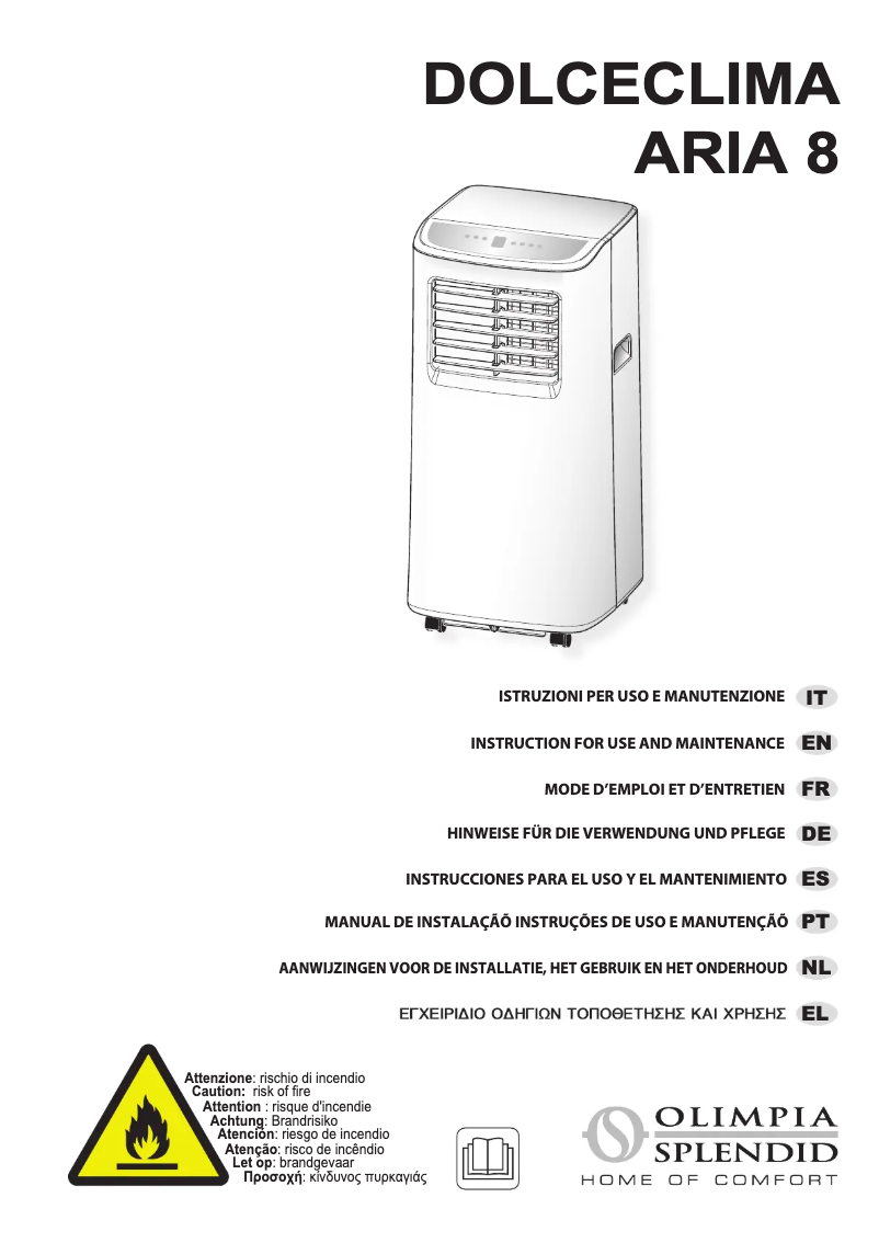 Página 1 del manual Manual de usuario Olimpia Splendid Dolceclima Aria 8