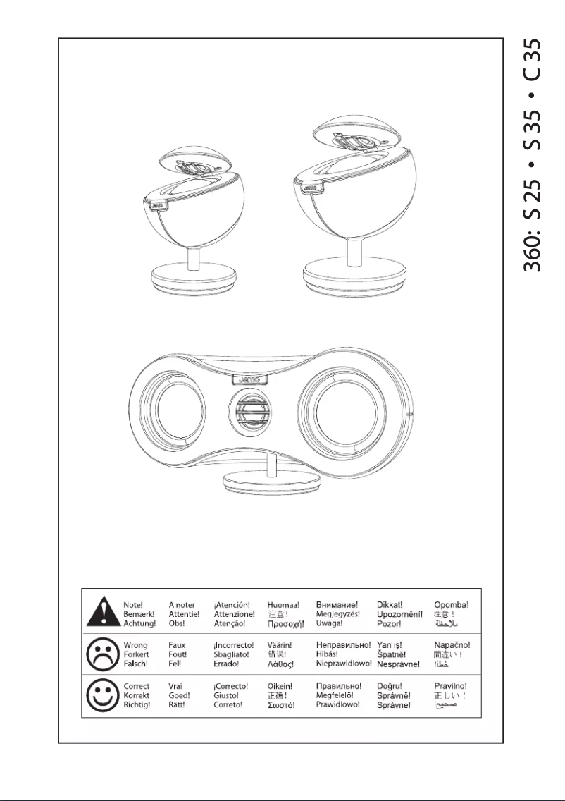 Page 1 de la notice Manuel utilisateur Jamo 360 C 35