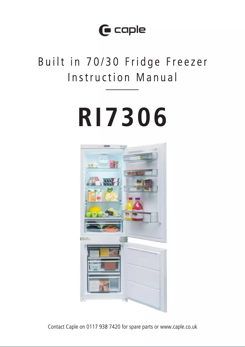 Image de la première page du manuel de l'appareil Ri7306