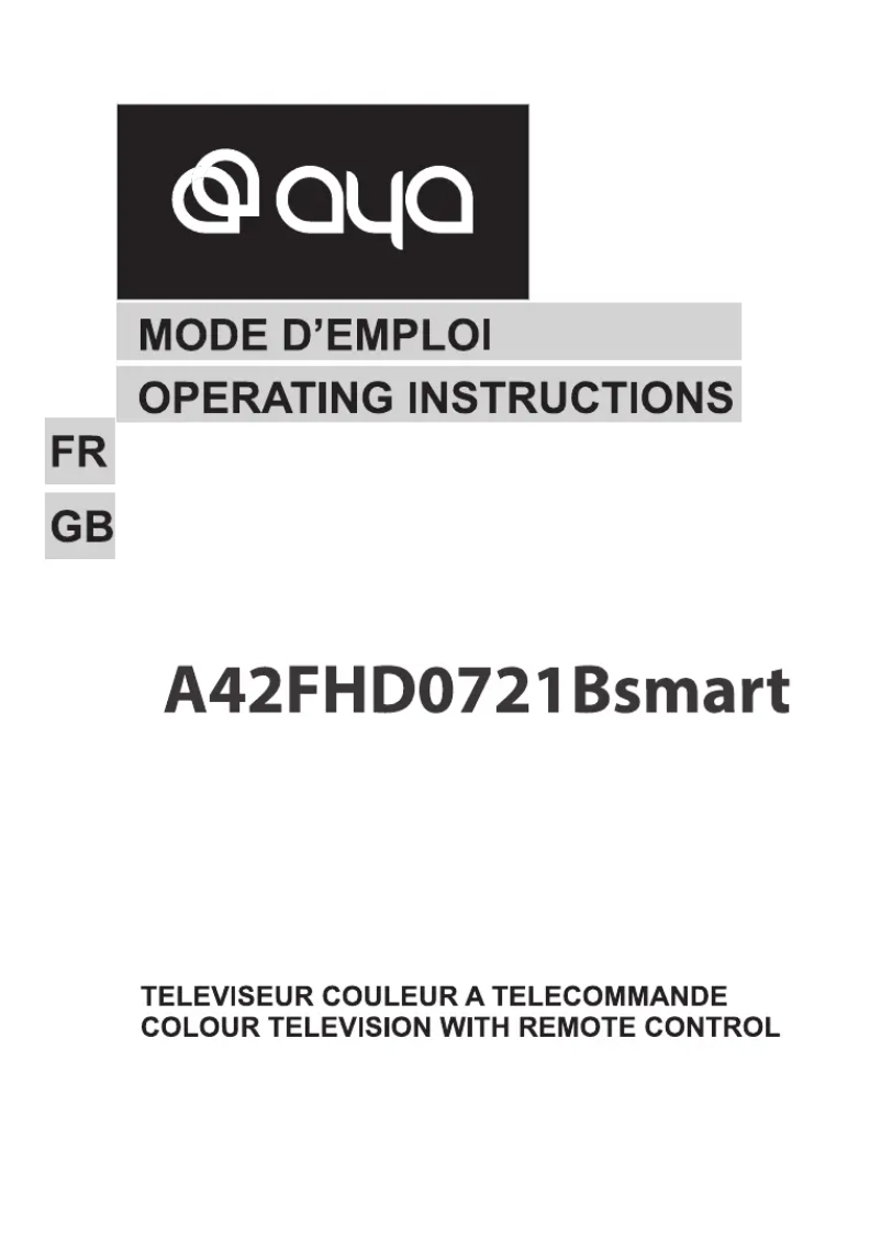 Page 1 de la notice Manuel utilisateur AYA A42FHD0721Bsmart