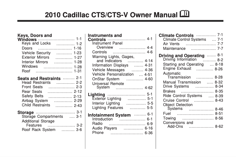 Image de la première page du manuel de l'appareil Solstice (2010)
