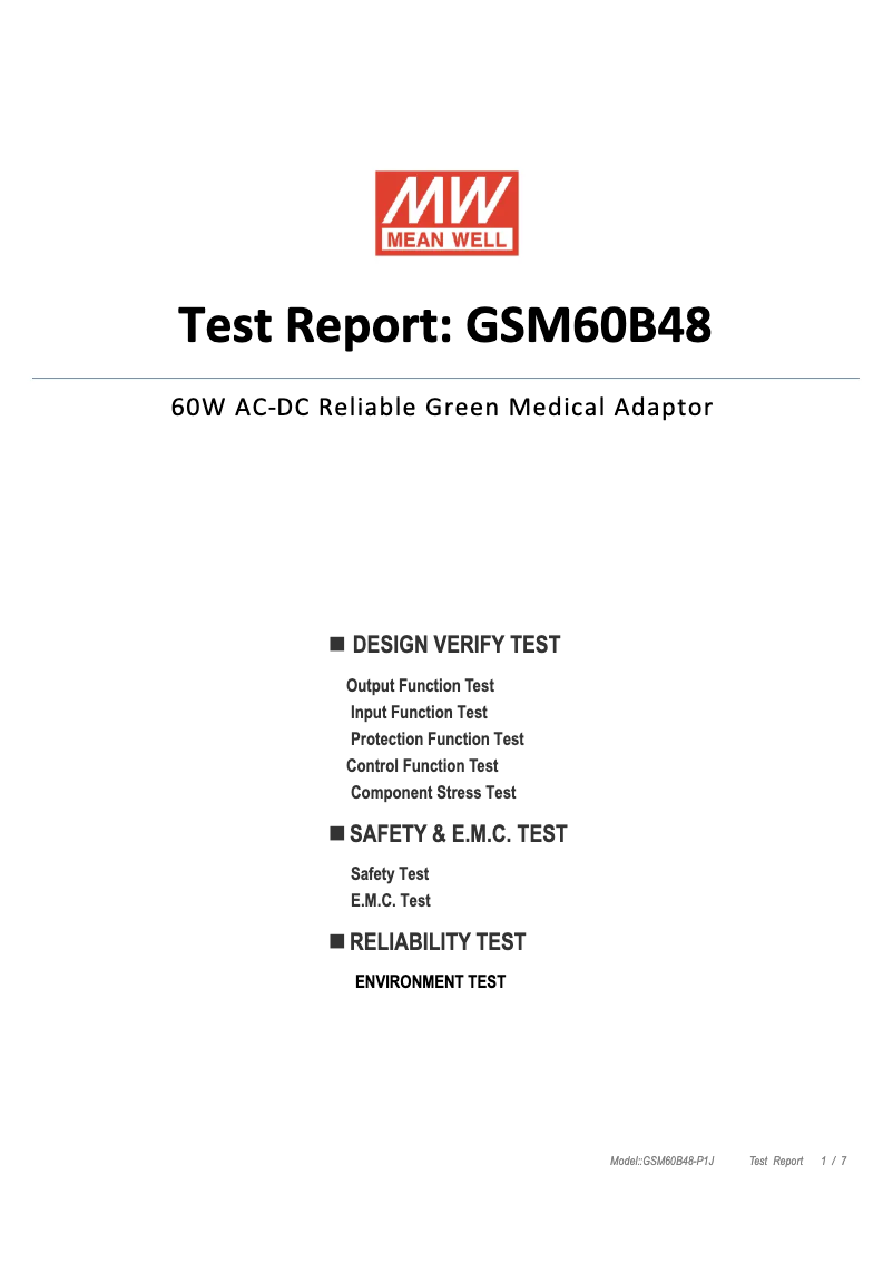 Image de la première page du manuel de l'appareil GSM60B48-P1J