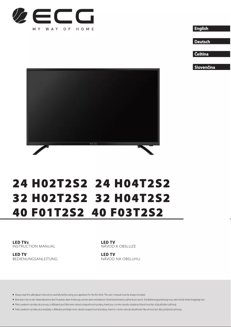 Image de la première page du manuel de l'appareil 40 F03T2S2