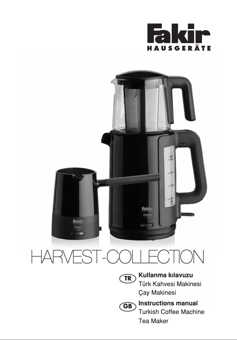 Page n°1 - Manuel utilisateur Fakir Harvest Collection