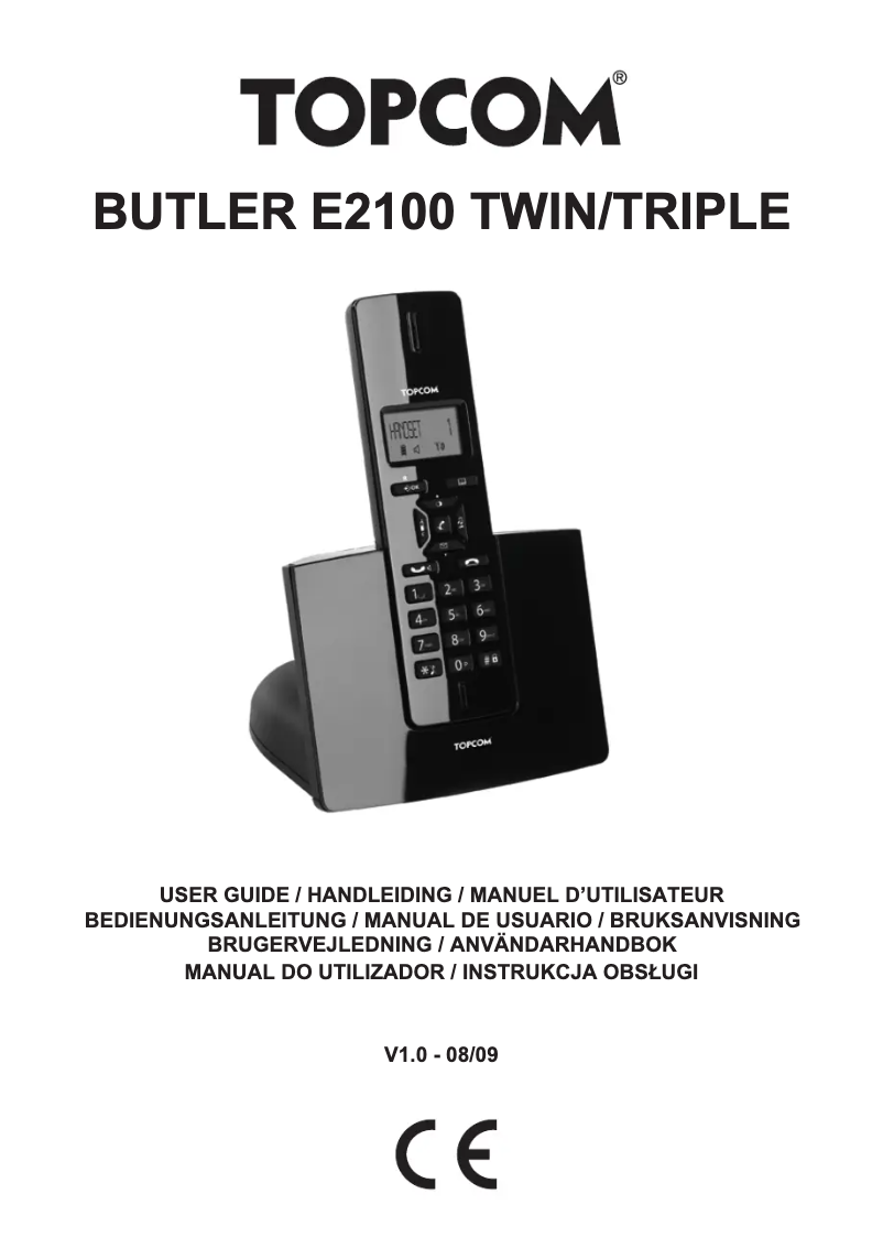 Página 1 del manual Manual de usuario Topcom Butler E2100 twine