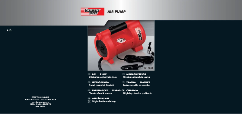 Image de la première page du manuel de l'appareil KH 4256