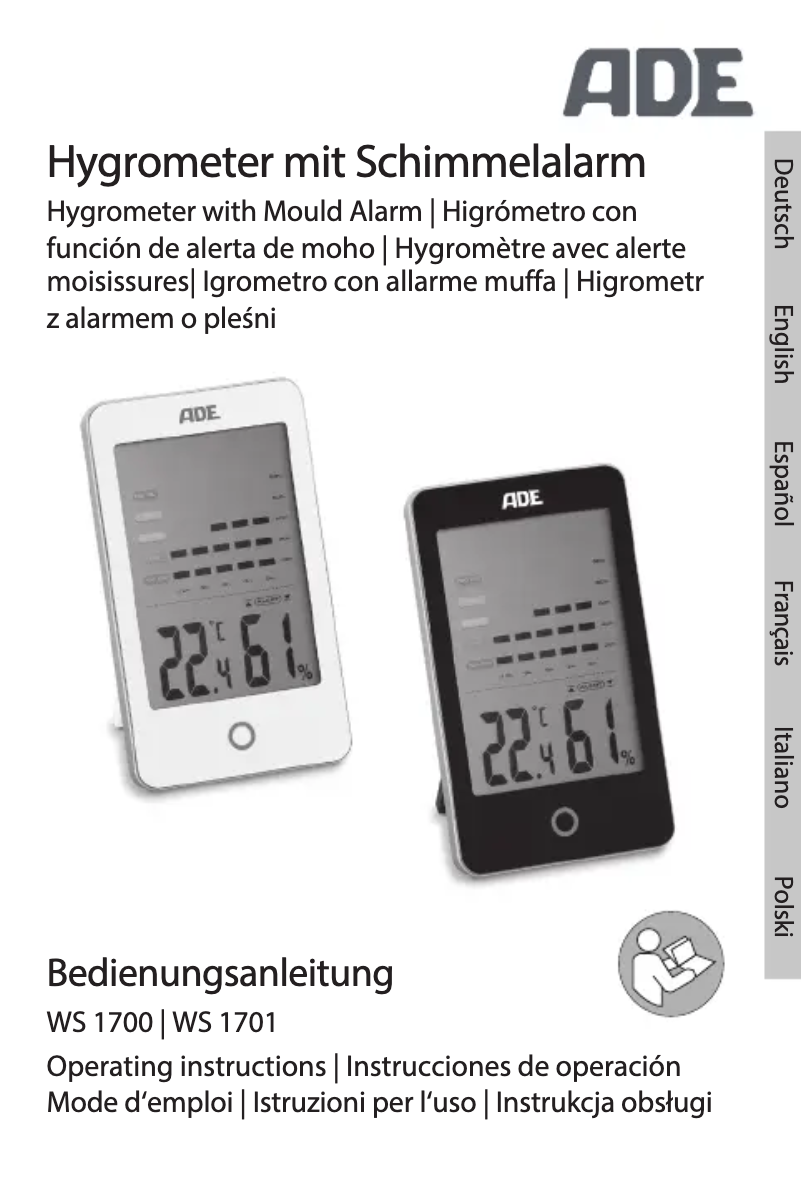 Page n°1 - Manuel utilisateur ADE WS 1700