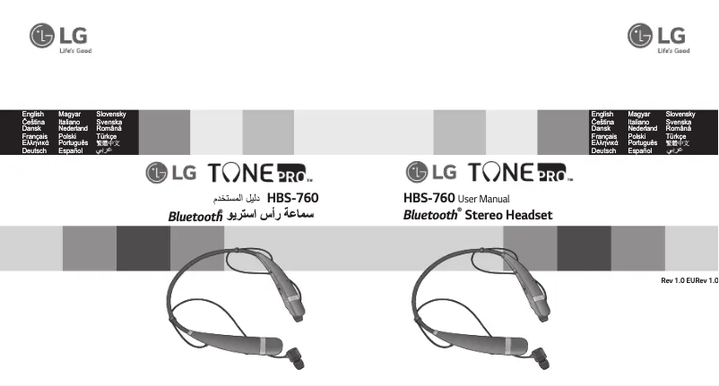 Image de la première page du manuel de l'appareil Tone Pro HBS-760