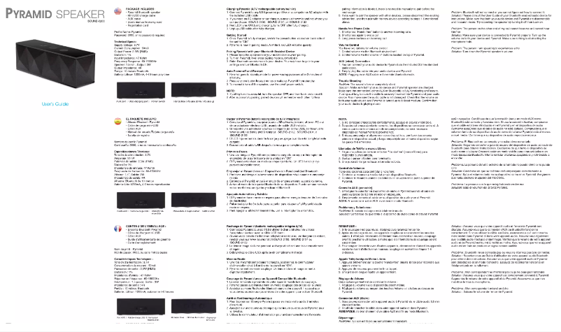 Page 1 de la notice Manuel utilisateur i.Sound Pyramid