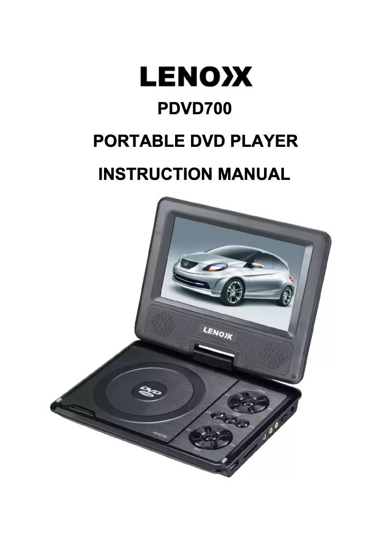 Image de la première page du manuel de l'appareil PDVD700