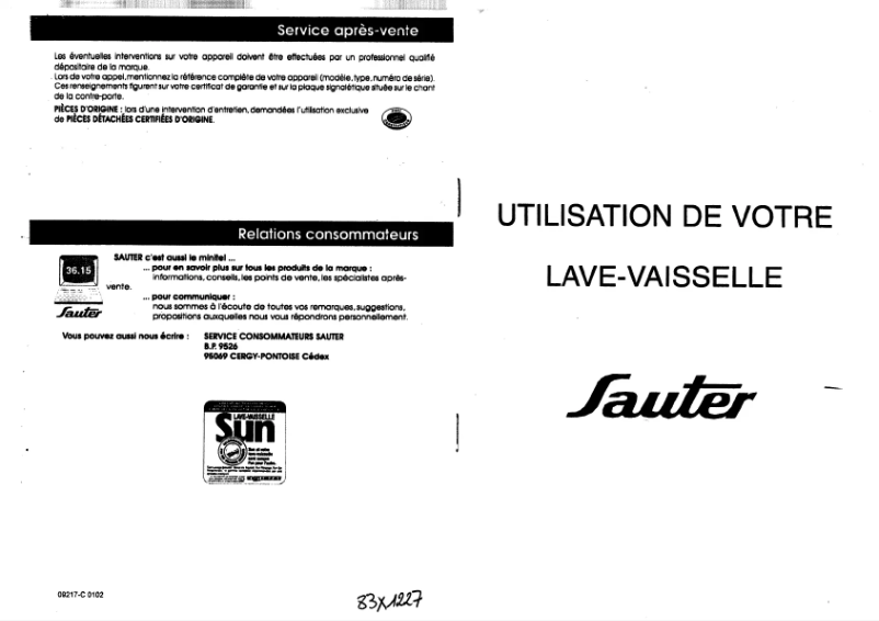 Page 1 de la notice Manuel utilisateur Sauter VIP30B