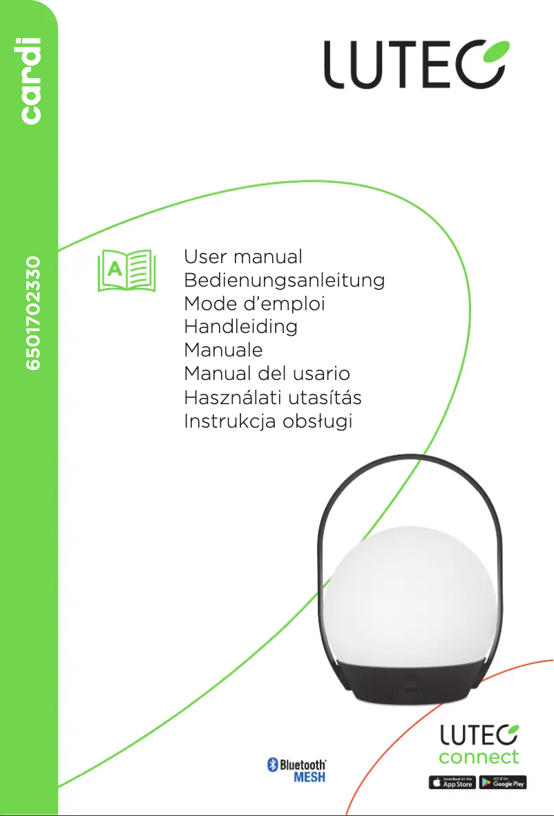 Page n°1 - Manuel utilisateur Lutec Cardi