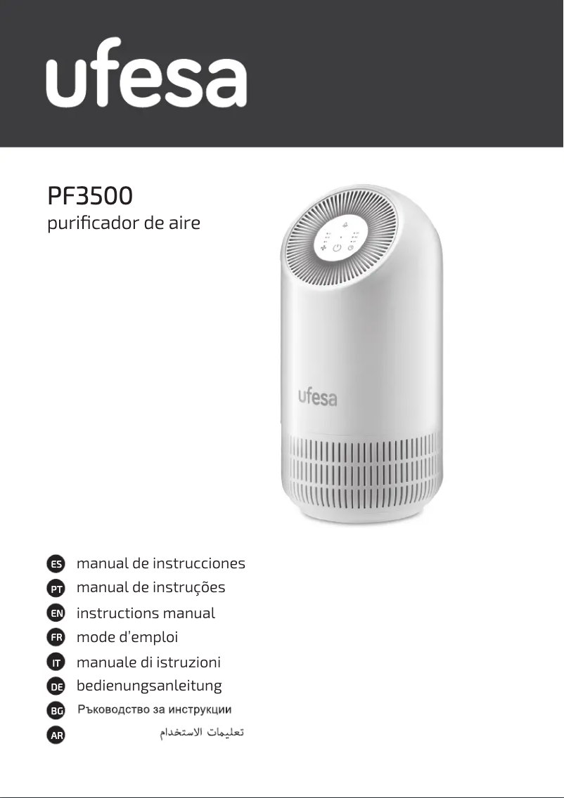 Image de la première page du manuel de l'appareil PF3500