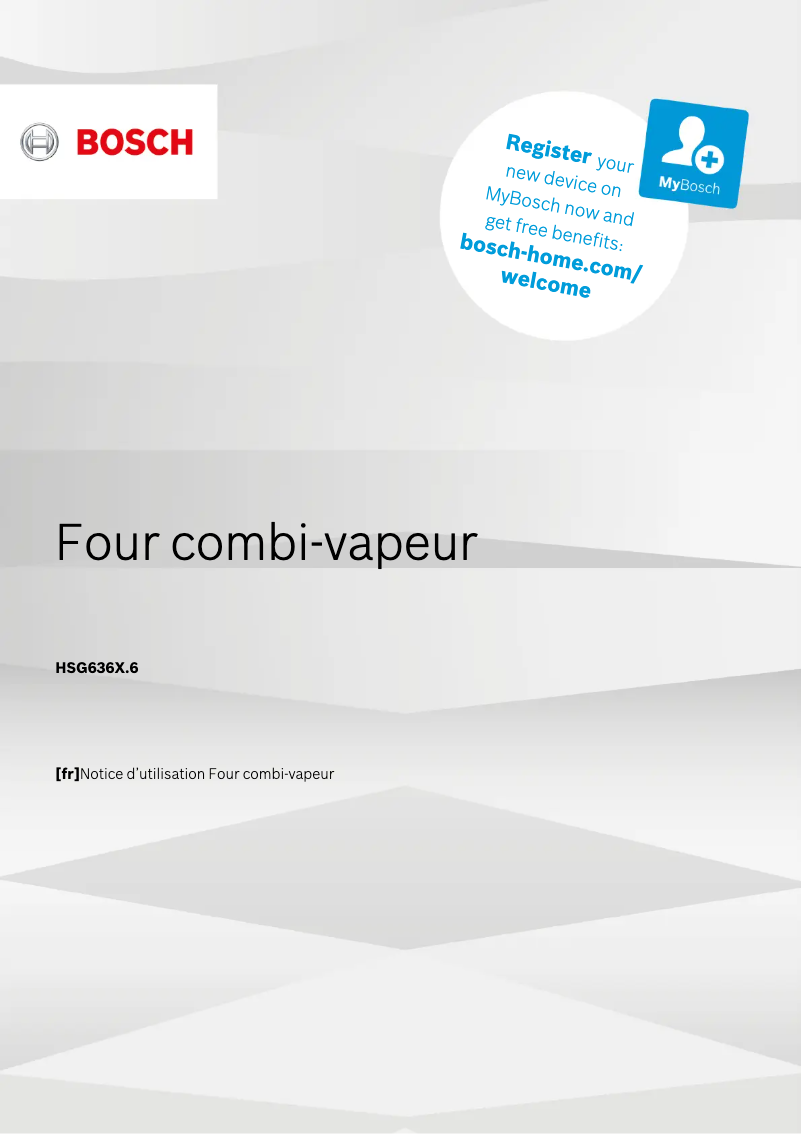 Page 1 of the manual User Manual Bosch HSG636XS6