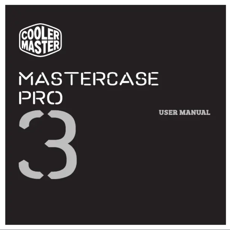 Image de la première page du manuel de l'appareil MasterCase Pro 3