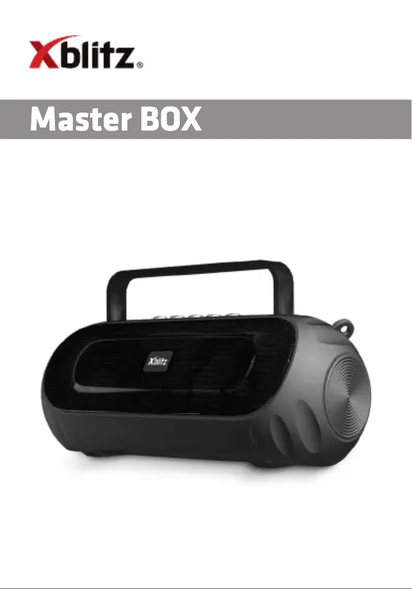 Image de la première page du manuel de l'appareil Master Box