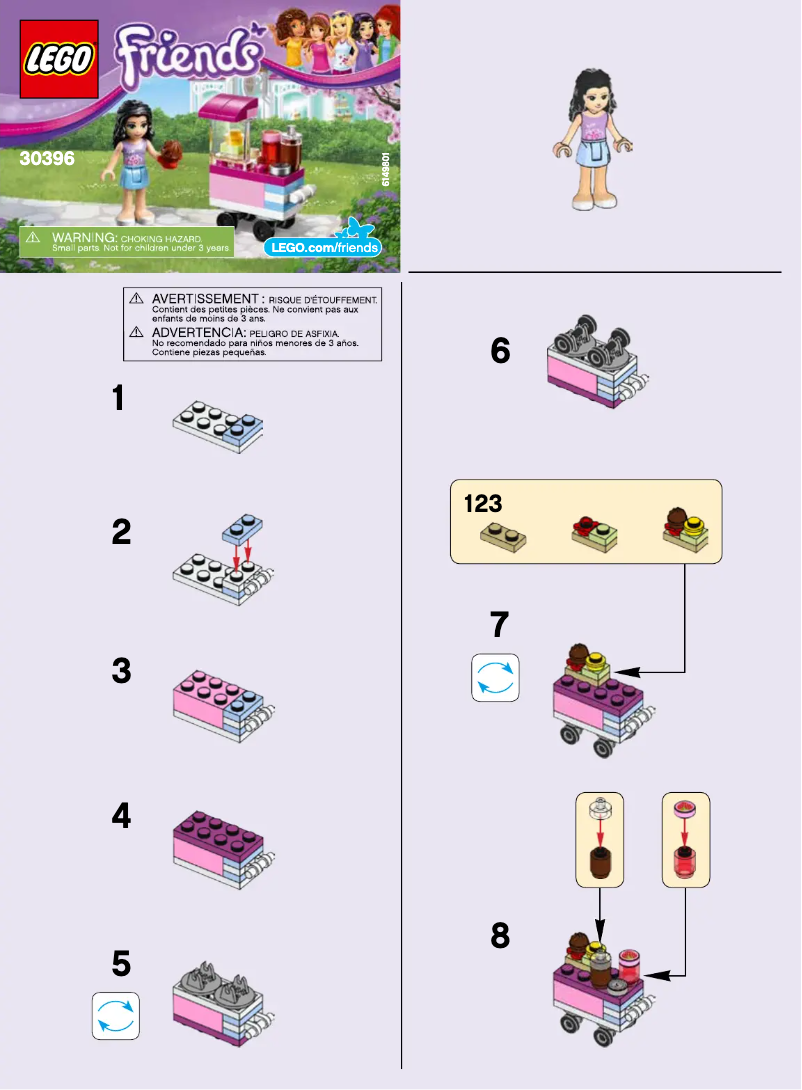 Page n°1 - Manuel utilisateur Lego Friends 30396