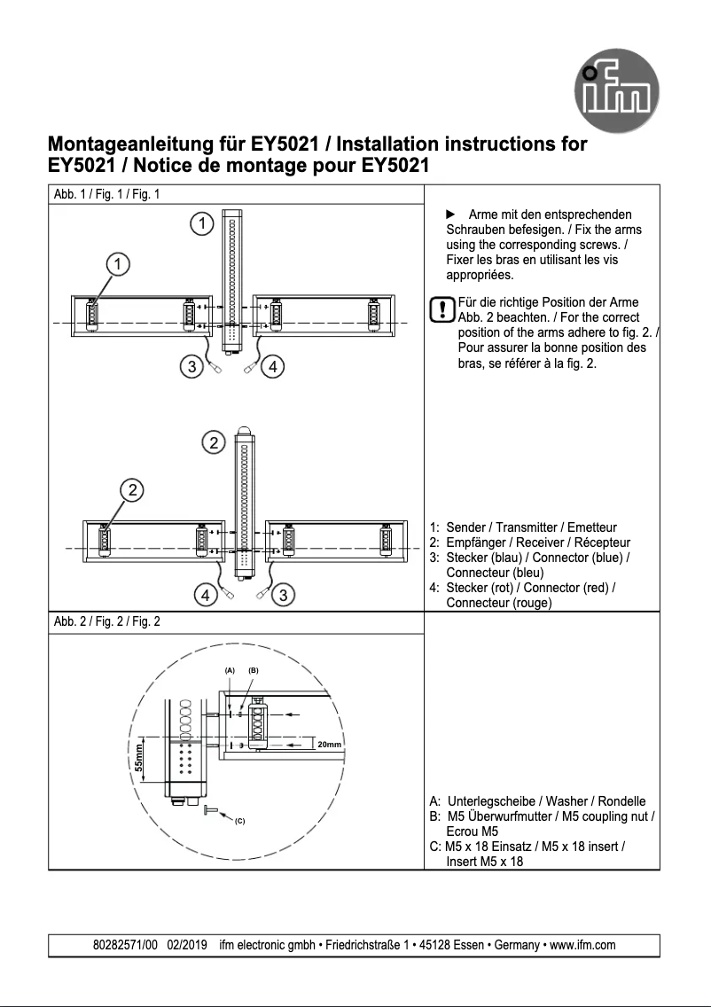 Image de la première page du manuel de l'appareil EY5021