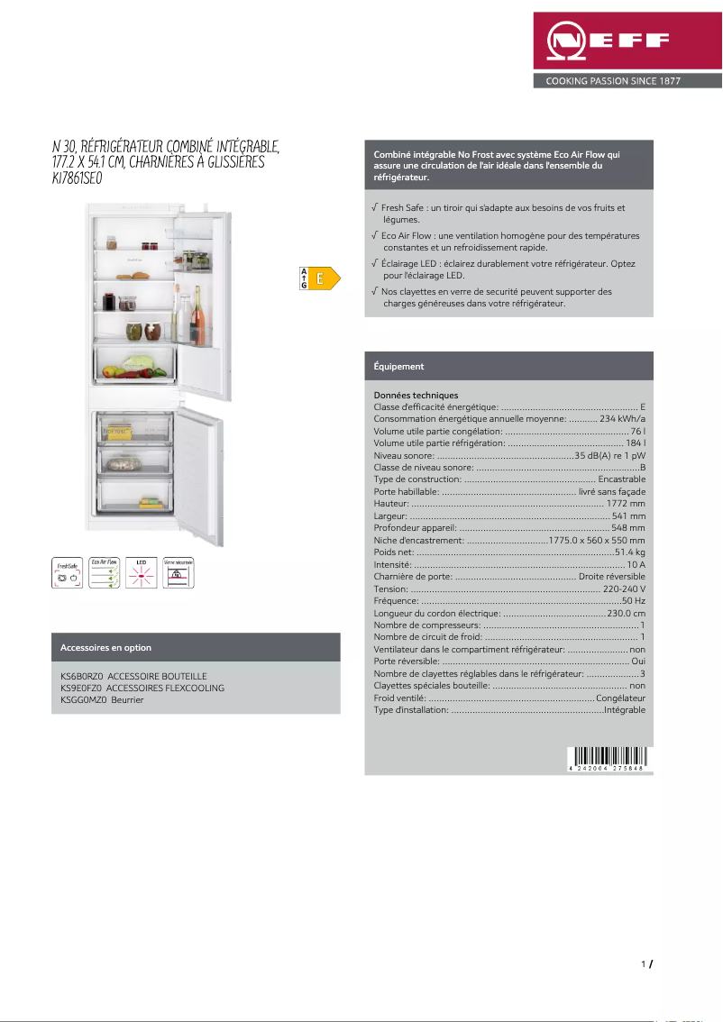 Image de la première page du manuel de l'appareil KI7861SE0