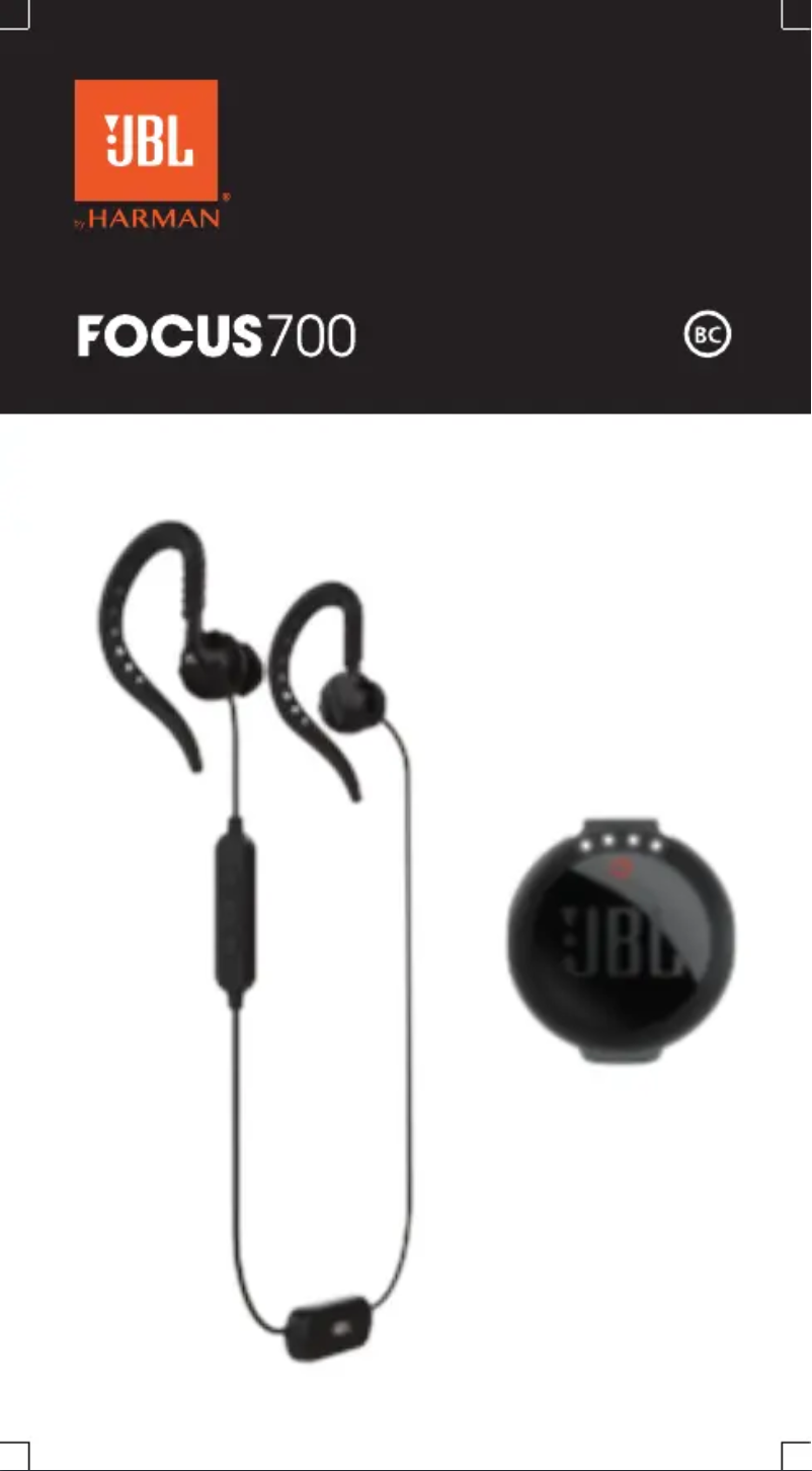 Page 1 de la notice Manuel utilisateur JBL Focus 700