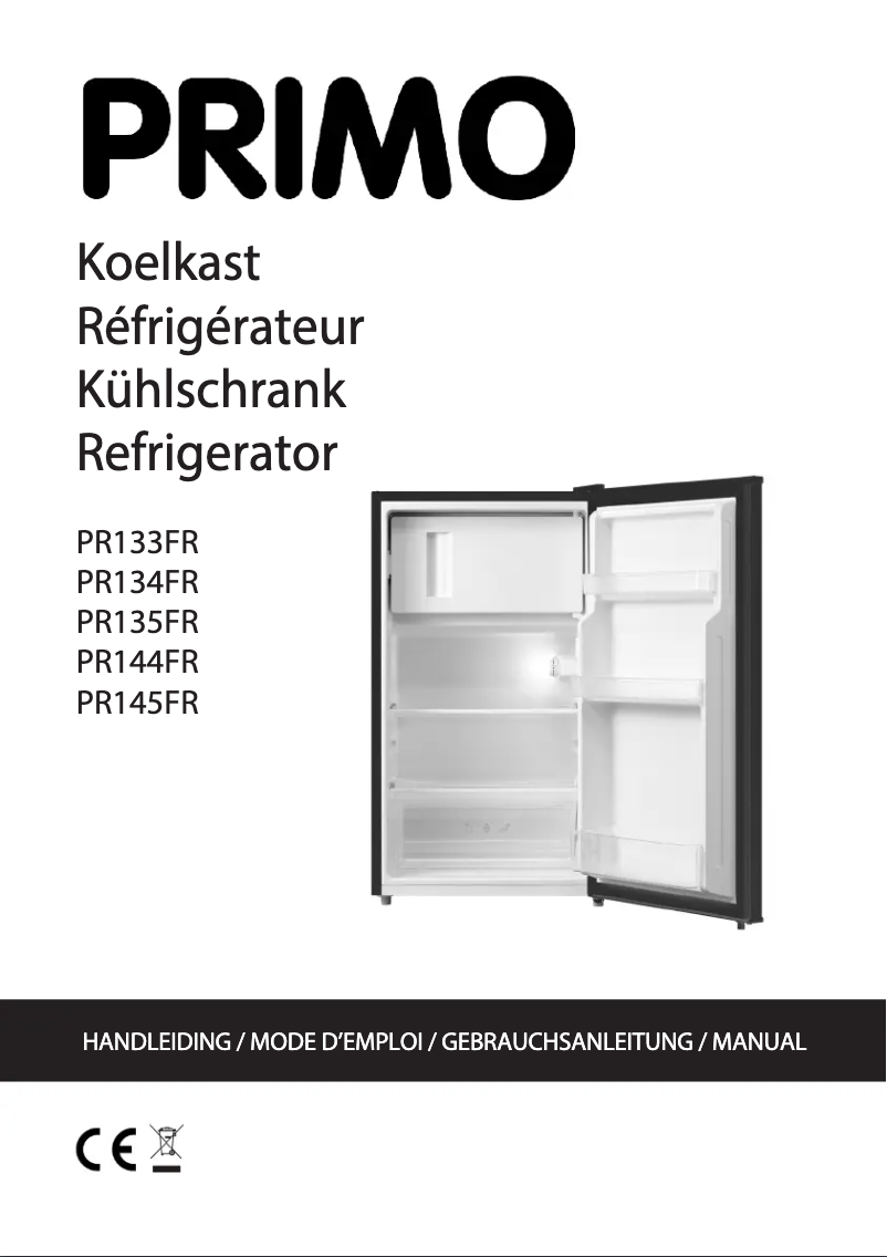 Image de la première page du manuel de l'appareil PR135FR