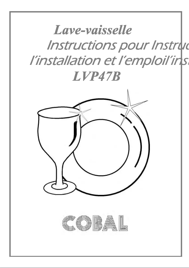 Page 1 de la notice Manuel utilisateur Cobal LVP47S