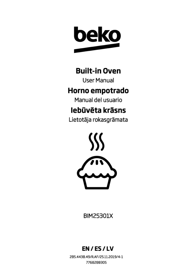 Image de la première page du manuel de l'appareil BIM25301X