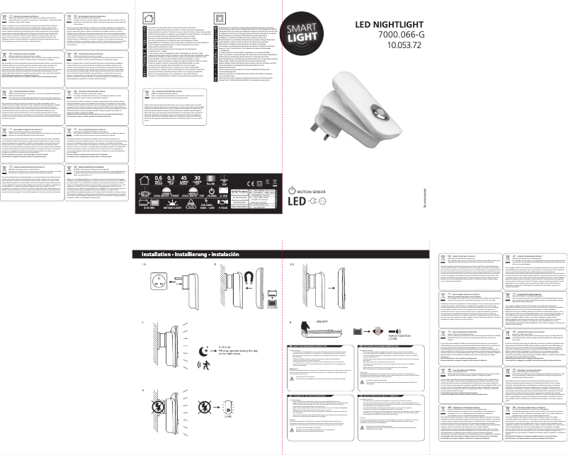 Page 1 de la notice Manuel utilisateur Smartwares 10.053.72