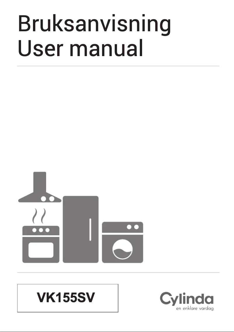 Page 1 de la notice Manuel utilisateur Cylinda VK155SV