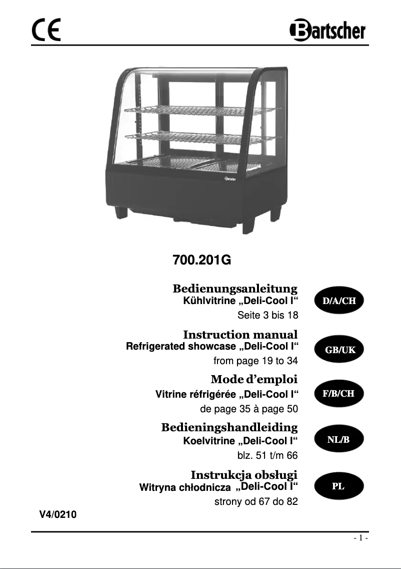 Image de la première page du manuel de l'appareil 700201G