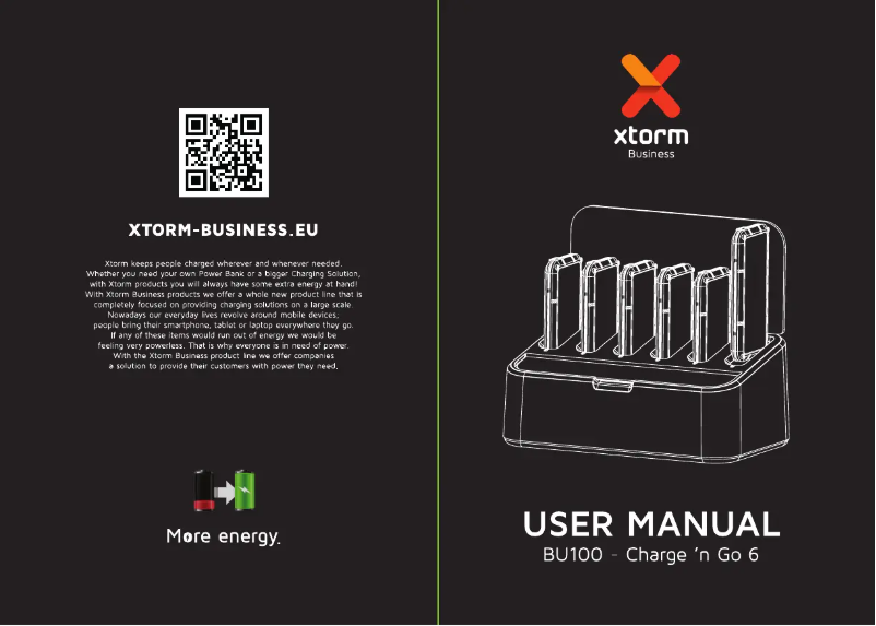 Page 1 de la notice Manuel utilisateur Xtorm BU100