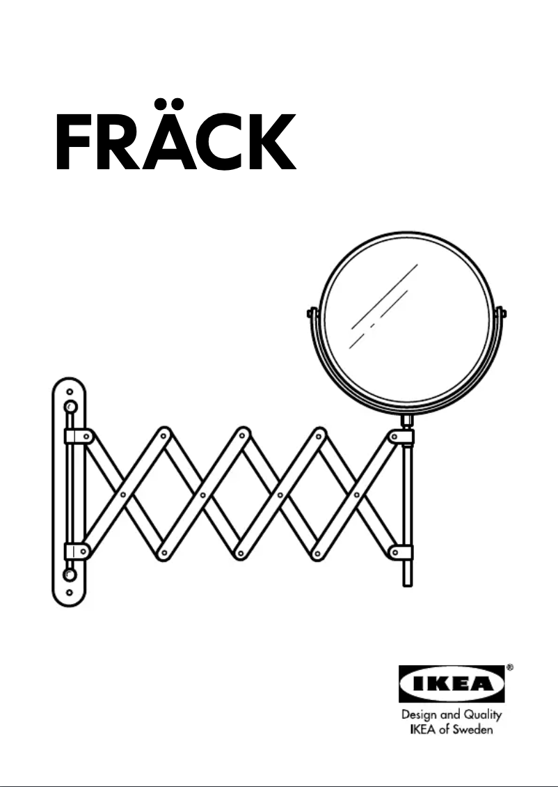 Page 1 de la notice Manuel utilisateur Ikea FRÄCK 380.062.00