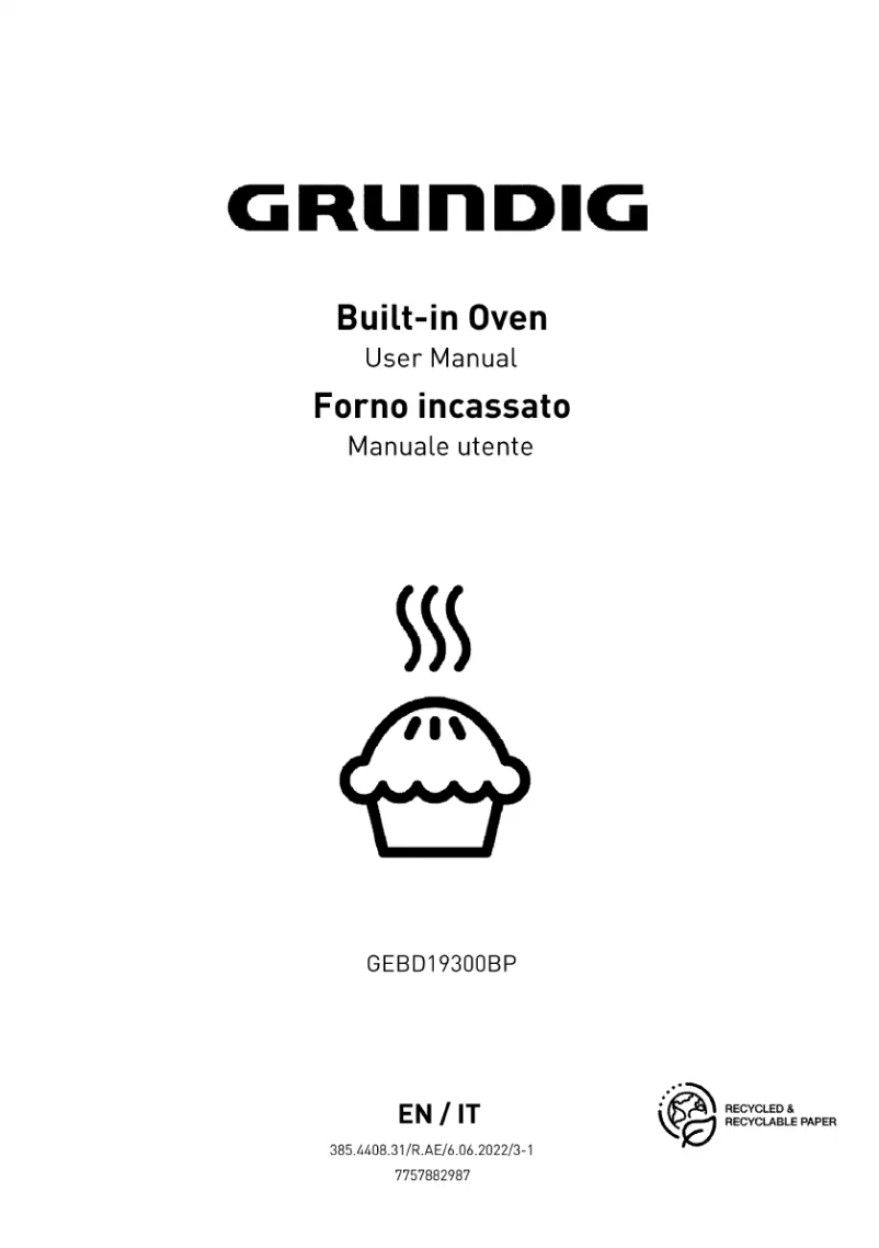 Page 1 de la notice Manuel utilisateur Grundig GEBD19300BP