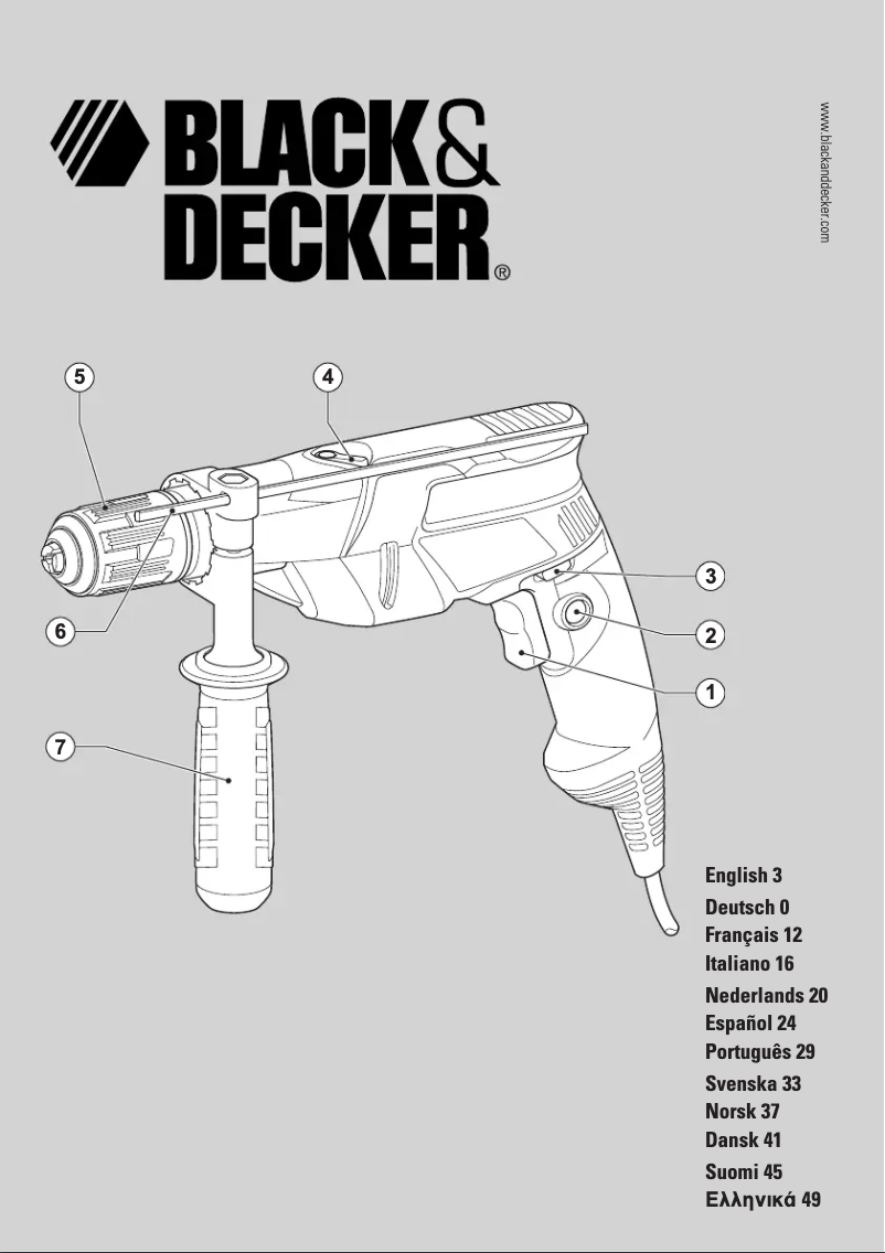 Page n°1 - Manuel utilisateur Black & Decker KR655