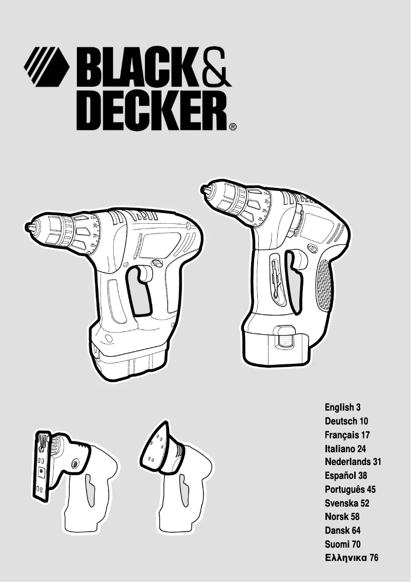 Page n°1 - Manuel utilisateur Black & Decker KC2000F