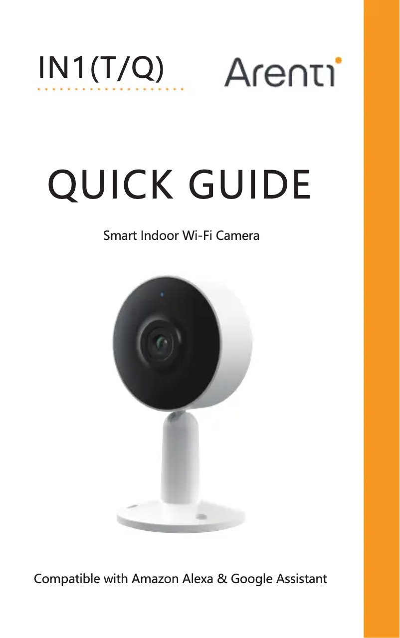Page 1 de la notice Manuel utilisateur Arenti IN1Q
