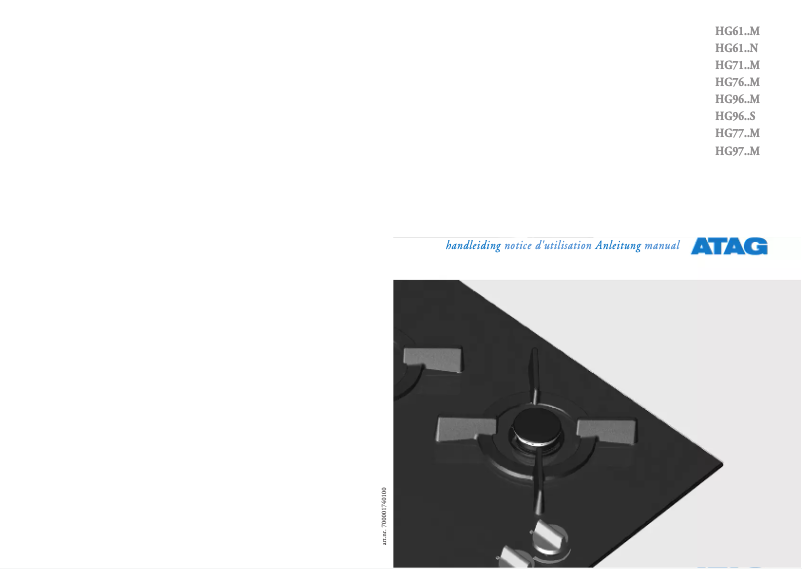 Page n°1 - Manuel utilisateur Atag HG9611MX