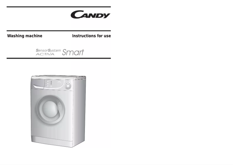 Page 1 de la notice Manuel utilisateur Candy Activa Smart