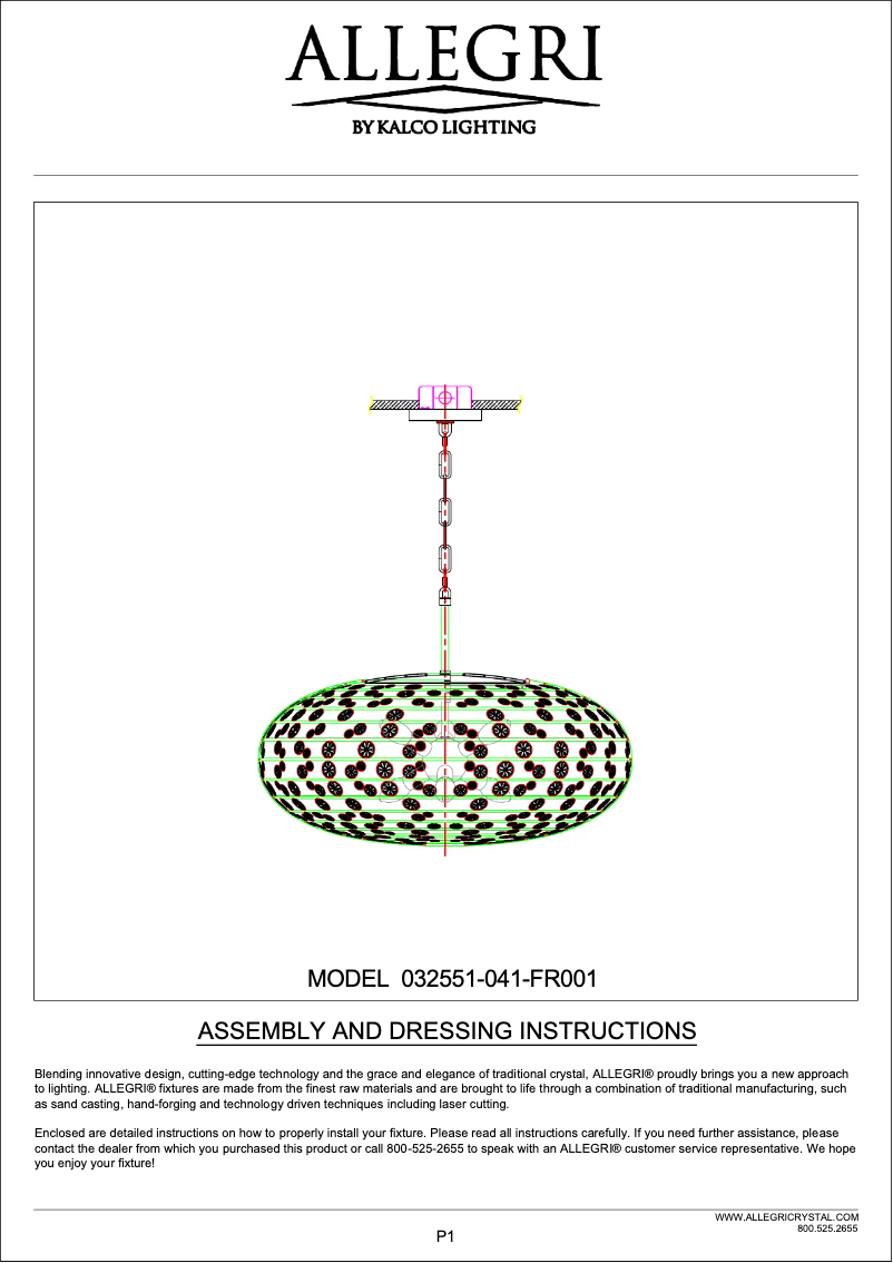 Page n°1 - Manuel utilisateur Allegri Gemini 032551-041-FR001