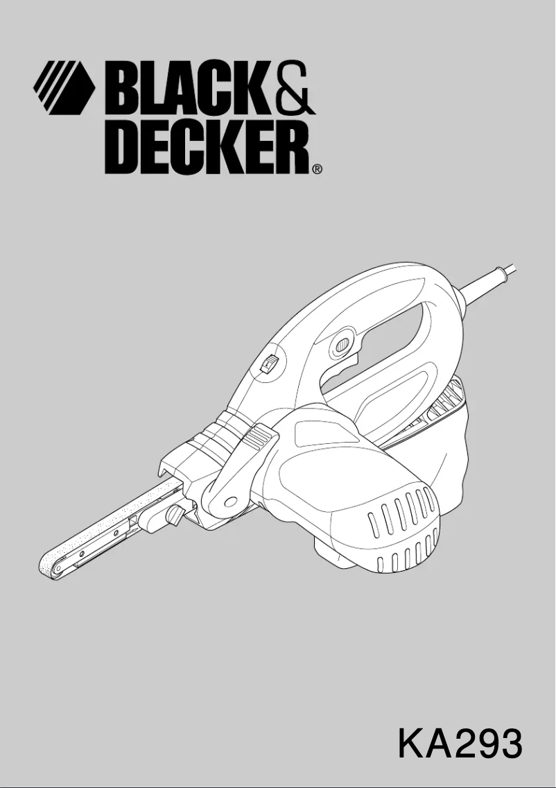 Page n°1 - Manuel utilisateur Black & Decker KA293E