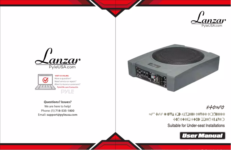 Page 1 de la notice Manuel utilisateur Lanzar SBA10A