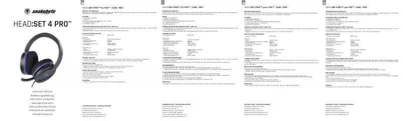 Image de la première page du manuel de l'appareil HEAD:SET 4 PRO