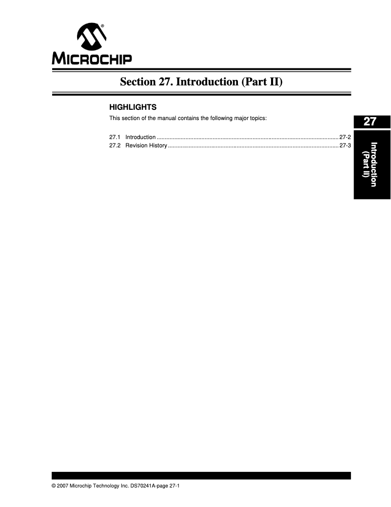 Page 1 de la notice Manuel utilisateur Microchip PIC24HJ16GP304