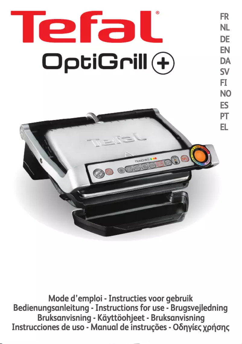 Page 1 de la notice Manuel utilisateur Tefal OptiGrill+ GC7128